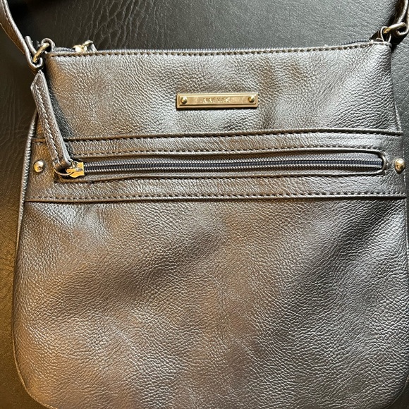 Nine West Silver Grey Crossbody Handbag Purse - Picture 2 of 6
